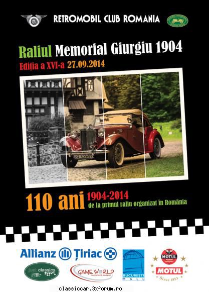 Raliul Memorial Giurgiu 1904 - Startul editiei din acest an a Raliului Memorial - Arhiva evenimente 2014