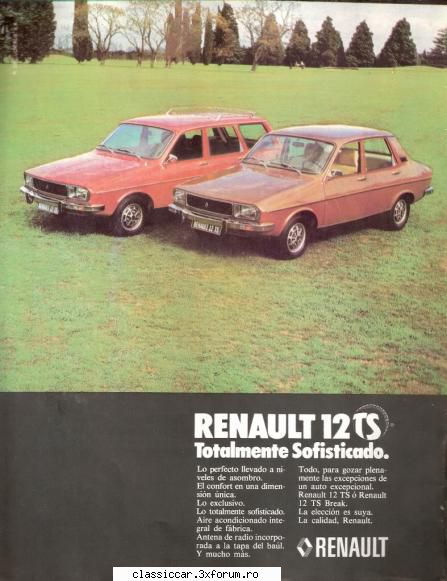 Reclame - Reklama la R 12 in Argentina - File de istorie