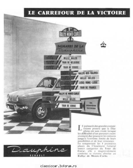 Reclame - renault dauphine - File de istorie
