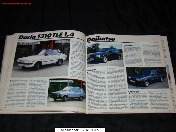 Reclame - O pagina dintr-un catalog ce prezenta masinile - File de istorie