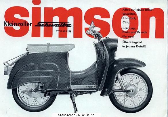 Reclame - Simson KR 51 Scwalbe - File de istorie