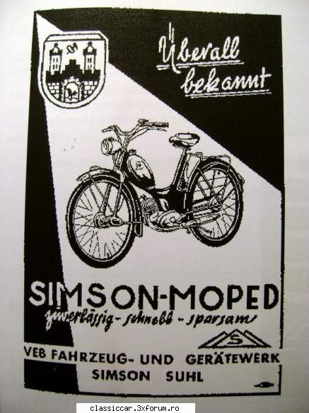 Reclame - Reclama de Simsoneta - File de istorie