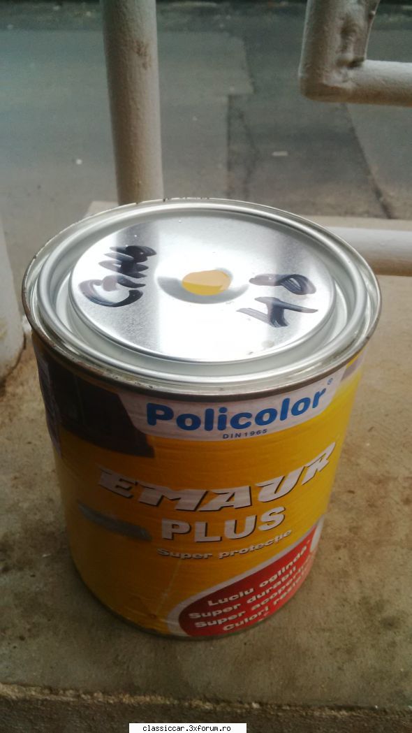 Recomandare cod vopsea pentru galben 48 - Am gasit pe stoc la Policolor Auriu 480 si pentru - Coltul Tehnic