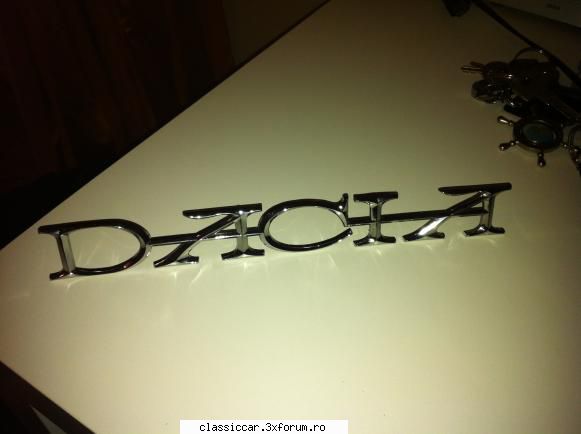 Reconditionari Embleme Autoturisme - Reconditionare scris mare Dacia 1300 - Coltul Tehnic