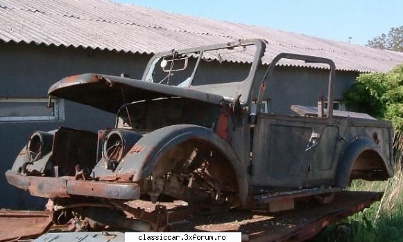 Registru Gaz 69 - O epava Gaz 69A - locatie neidentificata, gasita - Registru pe marci