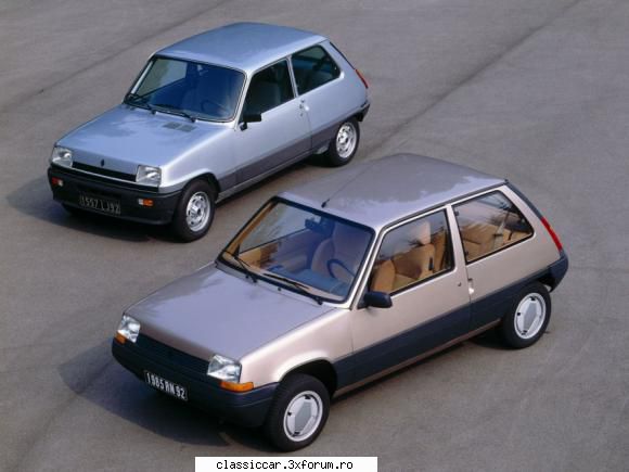 Registru Renault 5 (seria1) - Iata o poza, unde cele doua modele sunt alaturi - Registru pe marci