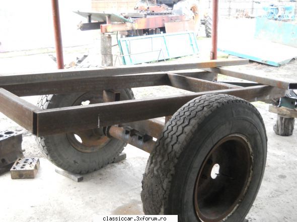 Remorca monoaxa - cel nou in lucru - Coltul camionagiului si tractoristului oldtimerist