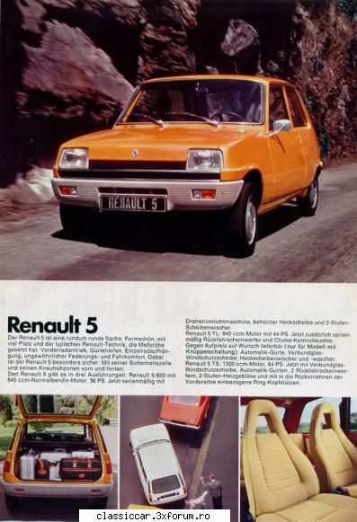 Renault - Modele 1976 - oldtimercraiova - File de istorie