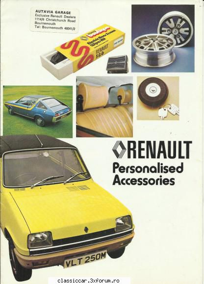 Renault - Personalised Accesories - oldtimercraiova - File de istorie