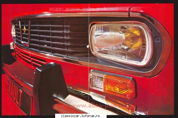 Renault - calandru de culoare gri - echipare pana in 1970 - File de istorie
