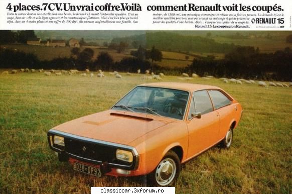 Renault 15 TL - 1973 - Se pare, ca original, masina era portocalie, ca - Prezentare masini