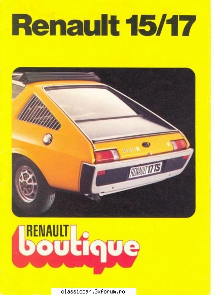 Renault 15 TL - 1973 - Ala de la usa soferului nu era rupta, decat - Prezentare masini