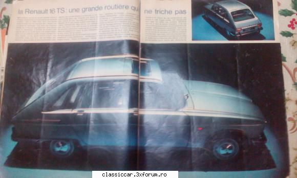 Renault 16 - detalii din revistă - Coltul Tehnic