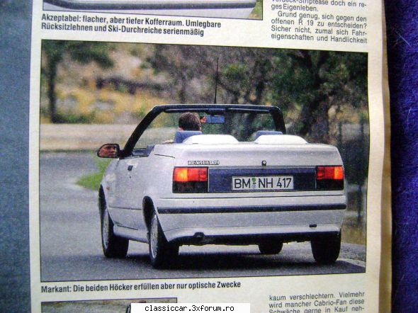 Renault - Si cabrioleta asta e cu stopuri cu partea de jos - Reconditionari si Restaurari