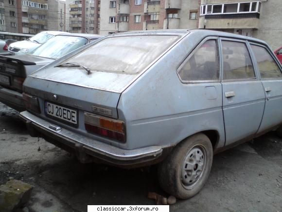Renault 20 2.0litri - motor-ul este cel L4 de 2 litrii de 109 cai - Am vazut prin Cluj-Napoca