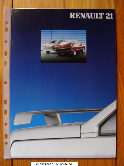 Renault 21 GTS Symphonie 1991 - Intre timp a primit si un catalog din '91 cu gama - Prezentare masini