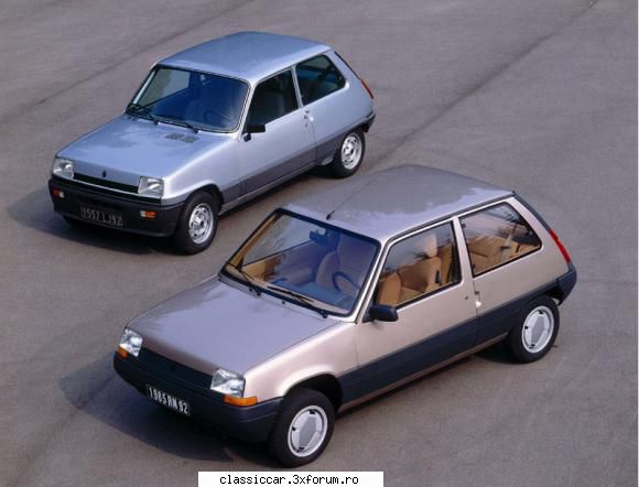 Renault 5 - file de istorie - O poza cu R5 si R Super5, ca inca mai sunt, care - File de istorie