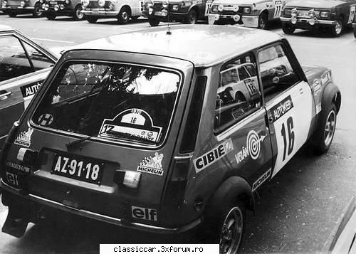 Renault 5 - file de istorie - O poza cu masina lui Ferjancz Attila. R5 Alpine - File de istorie