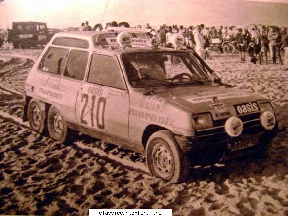 Renault 5 Turbo2 6x4 Paris Dakar - 1982 - Si iata poza din revista - File de istorie