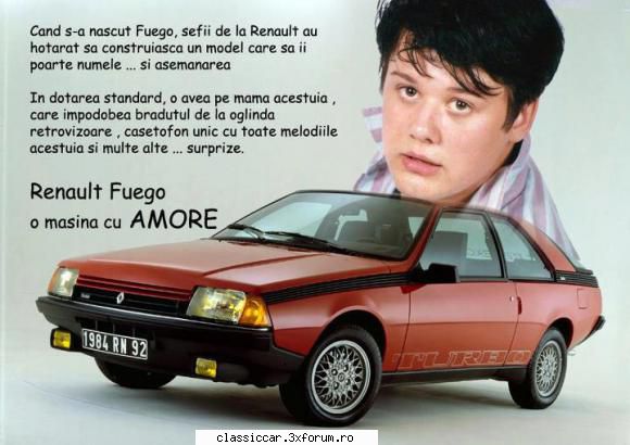 Renault Fuego GTS - 1981 - O fi adevarat, Misu? - Prezentare masini