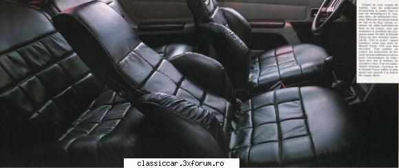 Renault Fuego GTS - 1981 - La Fuego, scaunele is mai late, dar difera in - Prezentare masini