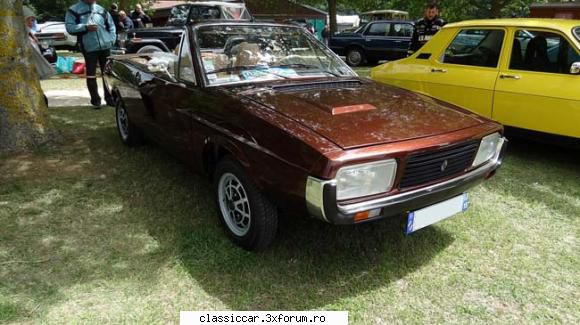 Renault R12 / R15 / R17 si versiunile lor - Un R15 cabrio. Model foarte rar, doar cateva - File de istorie