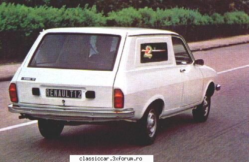 Renault R12 / R15 / R17 si versiunile lor - Si inca o ciudatenie R12 Societe, un Break - File de istorie