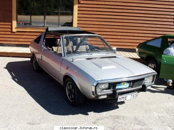 Renault R12 / R15 / R17 si versiunile lor - Un R17 serie speciala pentru Suedia! Are faruri - File de istorie