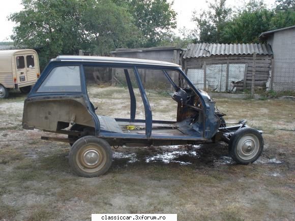 Restaurare Citroen Ami - Sasiul se desparte de cabin� - Reconditionari si Restaurari