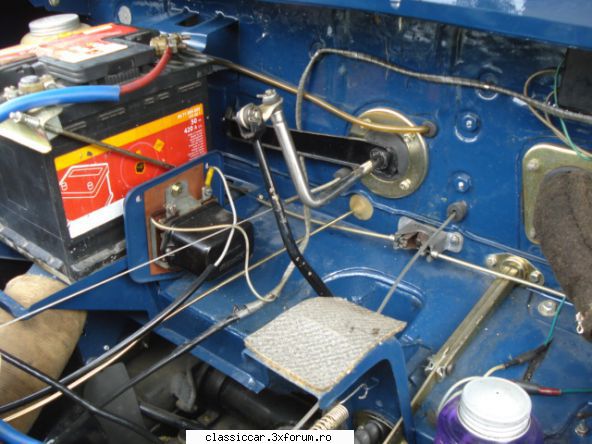 Restaurare Citroen Ami - detaliu levier de comand� schimb�tor de viteze - Reconditionari si Restaurari