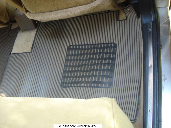Restaurare Citroen CX Prestige 1983 - covorul de vinil protector , asortat in - Reconditionari si Restaurari