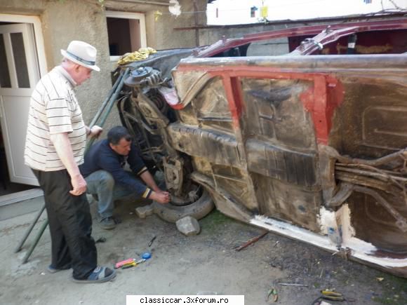 Restaurare Dacia 1100 din 70 - Aproape am rezolvat burta masini ! Maine ma - Reconditionari si Restaurari
