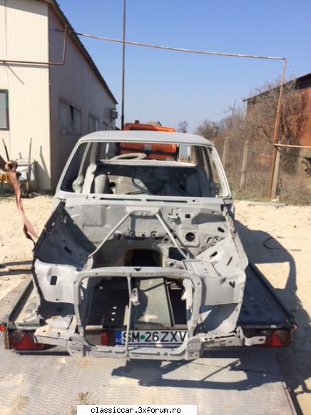 Restaurare Mercedes Benz w115 an '71 - Masina a ajuns in sfarsit la sablat, a - Reconditionari si Restaurari