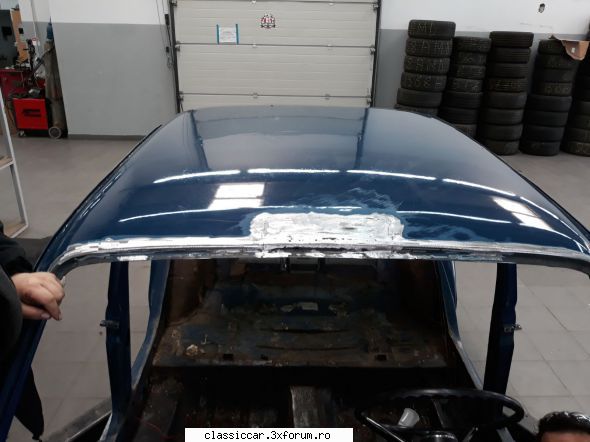Restaurare dacia 1300 - Cupola reparata unde a avut rugina multa tabla a - Reconditionari si Restaurari