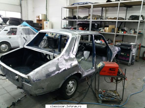 Restaurare dacia 1300 - Vopseaua data jos de pe masina - Reconditionari si Restaurari