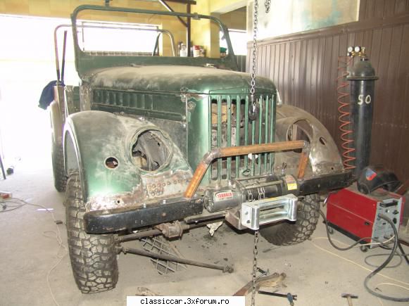 Restaurare gaz 69A - Confectionare suport troliu si bara fata - Reconditionari si Restaurari