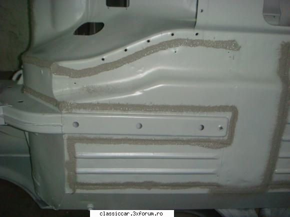 Restaurarea unei MB 280 SL - Etansarea caroseriei cu structura - Reconditionari si Restaurari