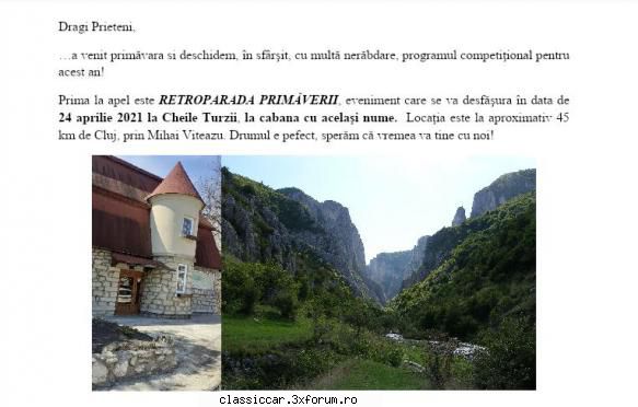 Retro parada de Primavara Cheile Turzii 24 aprilie - Misu de Cluj - Arhiva Evenimente 2021
