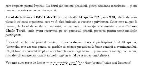 Retro parada de Primavara Cheile Turzii 24 aprilie - Misu de Cluj - Arhiva Evenimente 2021