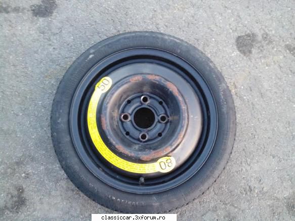 Roata rezerva ingusta R14 originala VW - Vand roata rezerva Continental - Vanzari  piese si accesorii