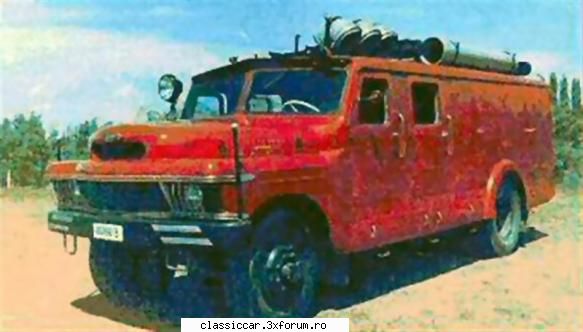 SR - Autocamioanele Steagul Rosu - Autospeciala de stins incendii, carosata la UMT - File de istorie