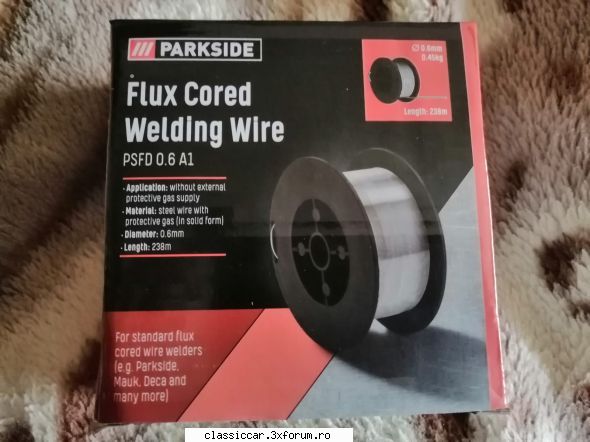 Scule din supermarketuri - Am gasit sarma flux de 0.6 pentru aparat MIG - Scule si dispozitive