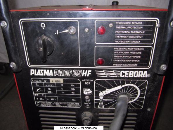 Sculele din atelierul lui Vizi - Am mai luat si o plasma de taiat Cebora - Scule si dispozitive