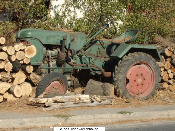 Serbia, paradisul comorilor auto - Un tractor marca Guldner - Vanatoarea de epave