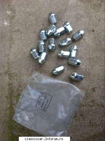 Set piulite roata M12x1,5 - Set nou 16 bucati. Nu cunosc la ce se potrivesc - Vanzari  piese si accesorii