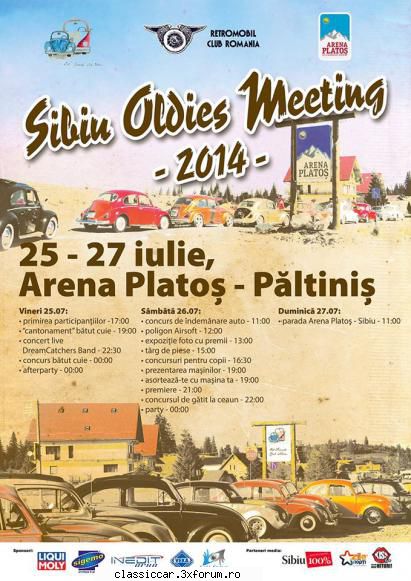 Sibiu Oldies Meeting 2014, editia 5 - Va asteptam cu drag pe toti, impreuna cu - Arhiva evenimente 2014