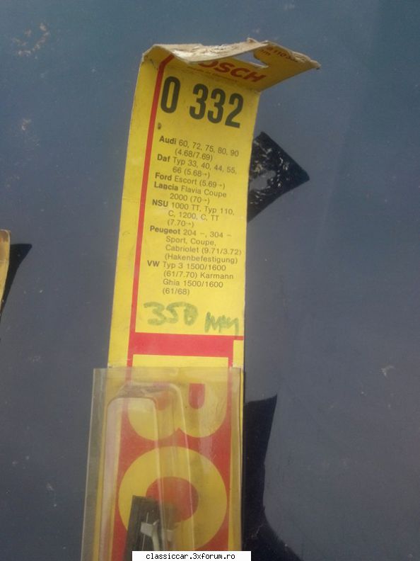 Stergatoare NOI Vw , si alte tipuri - Ptr Vw Karman, tip 3, 1600 TL, conform - Vanzari  piese si accesorii