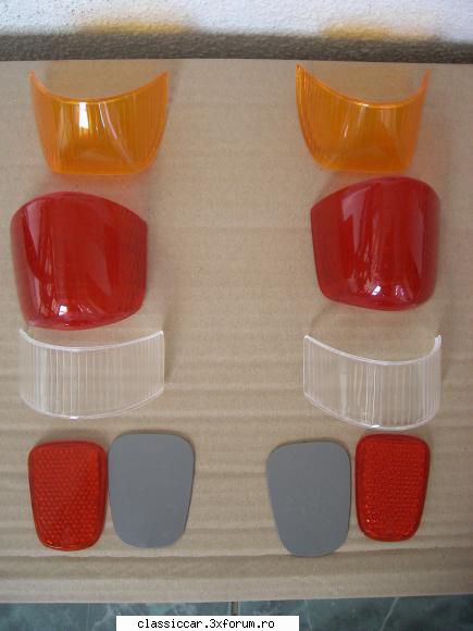 Sticle stop + semnale Mercedes Ponton - Se vand 2 seturi de sticle stop noi - Vanzari  piese si accesorii