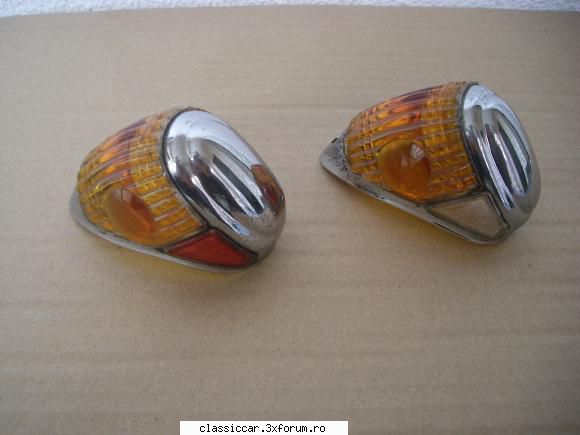 Sticle stop + semnale Mercedes Ponton - Pereche carcase semnalizatoare aripi - Vanzari  piese si accesorii