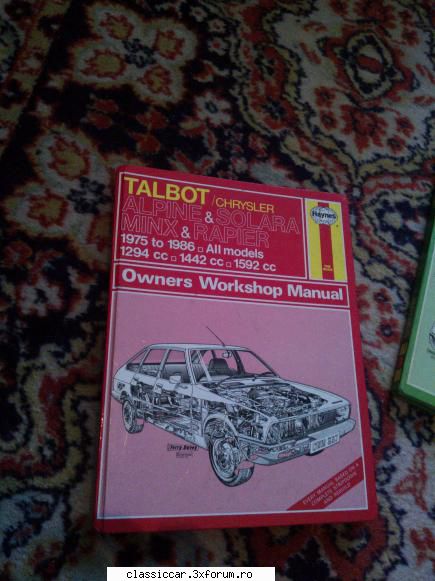 Talbot Solara - si coperta e rosie ca masina, o vrei? :D - Prezentare masini